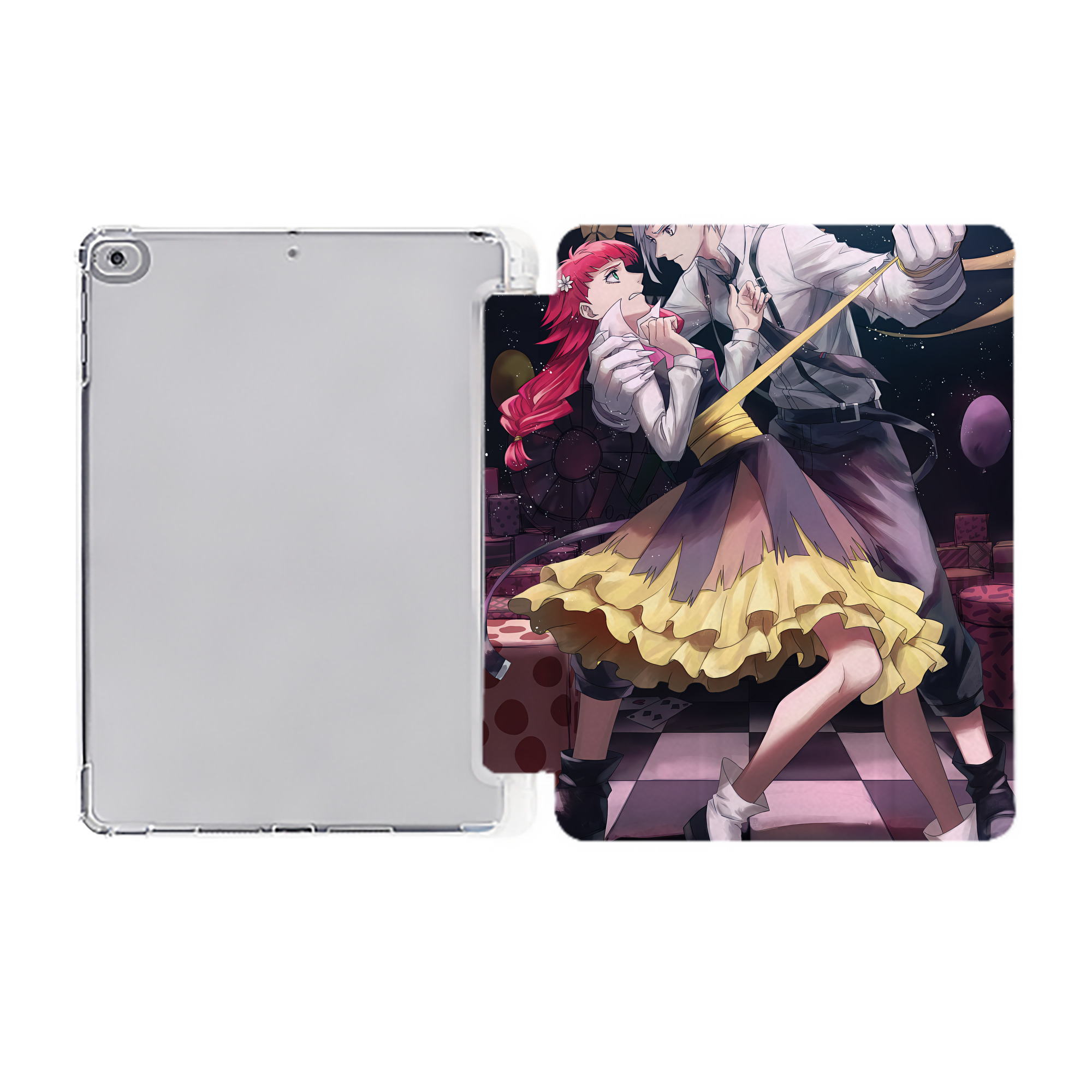 （画像用） 文豪ストレイドッグス Bungo Stray Dogs IPad ケース ペン収納付き 三つ折りスタンド PUレザー×シリコン 対応機種9.5/10.5/10.9インチ